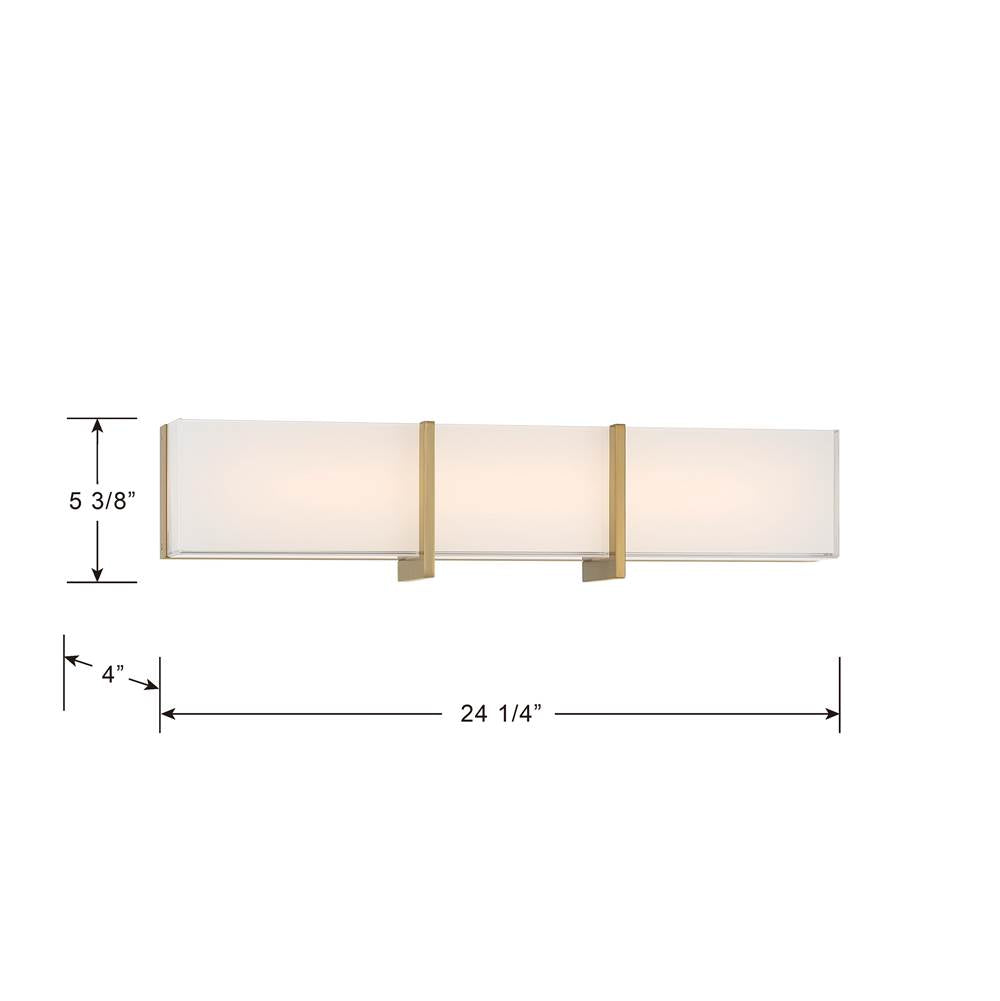 Minka-Lavery 2922-791-L Brushed Gold High Rise 24.25'' Wide Led Bath Bar Image 3