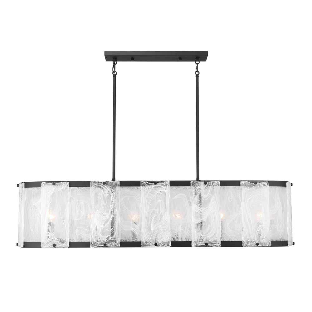 Minka-Lavery Veil 48'' 6-light Linear Chandelier