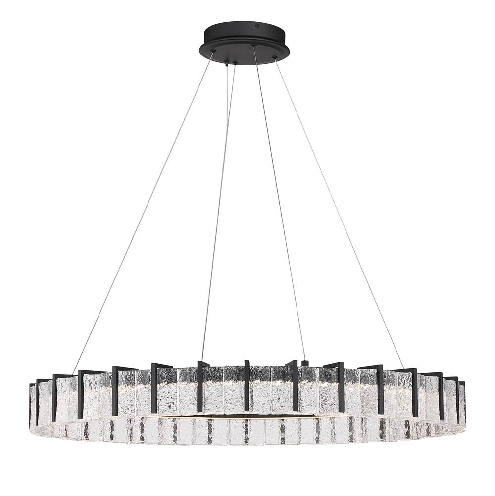 Minka-Lavery 2416-899-L Dark Matte Black Sevryn 36'' Led Pendant Image 1