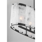 Minka-Lavery 3639-899 Dark Matte Black Veil 48'' 6-light Linear Chandelier Image 7