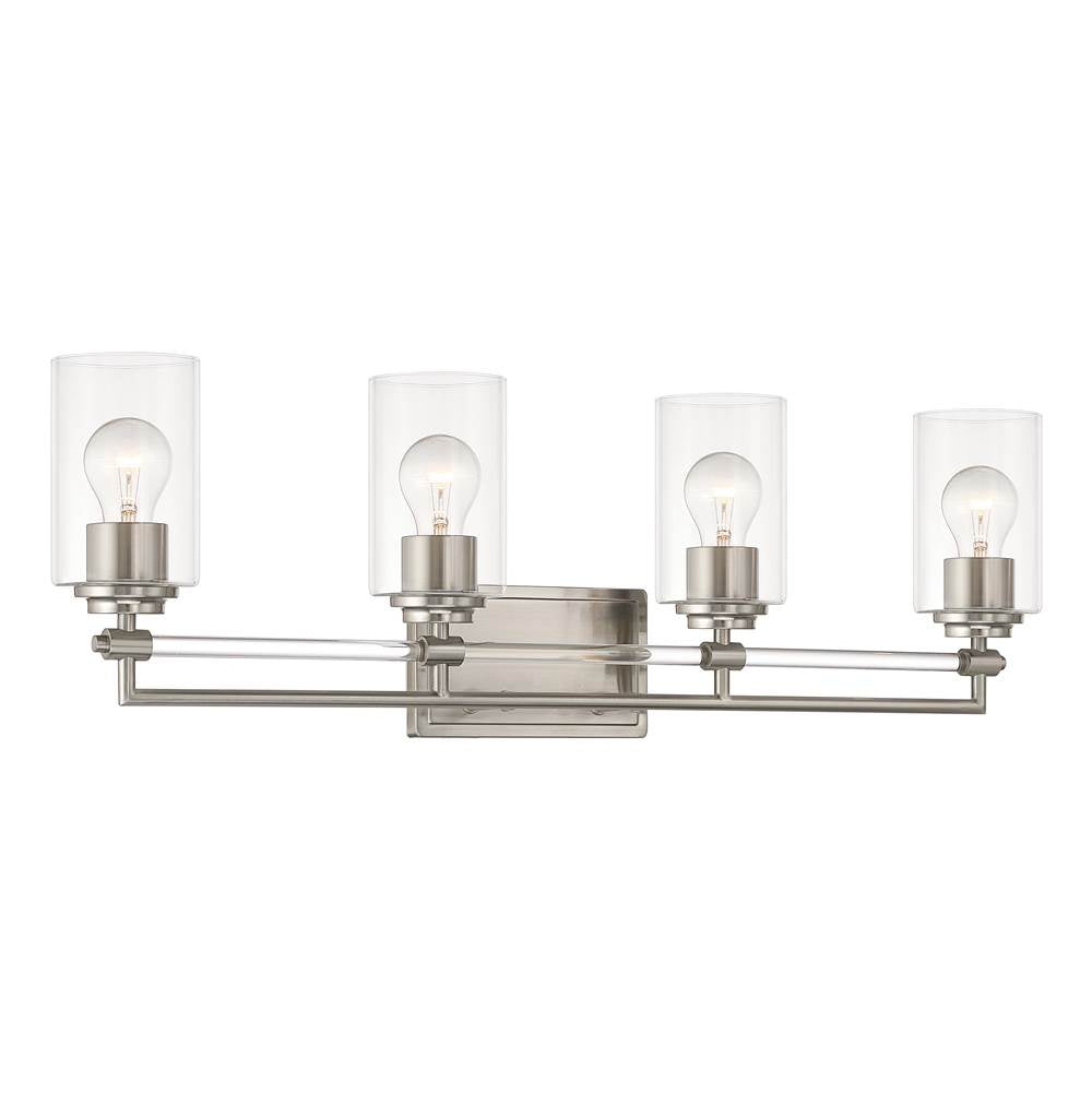 Minka-Lavery 2644-84 Brushed Nickel Binsly 32'' Wide 4-light Vanity Image 8