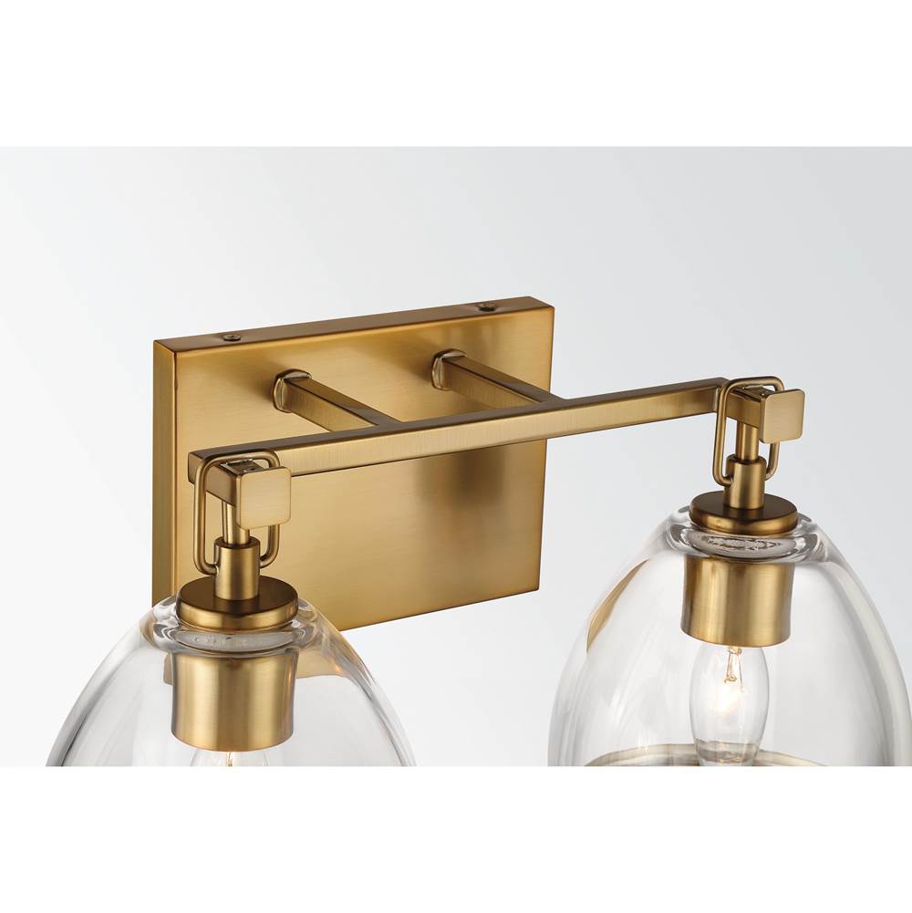 Minka-Lavery 15022-791 Brushed Gold Wynnfrost 15'' Wide 2-light Vanity Image 6