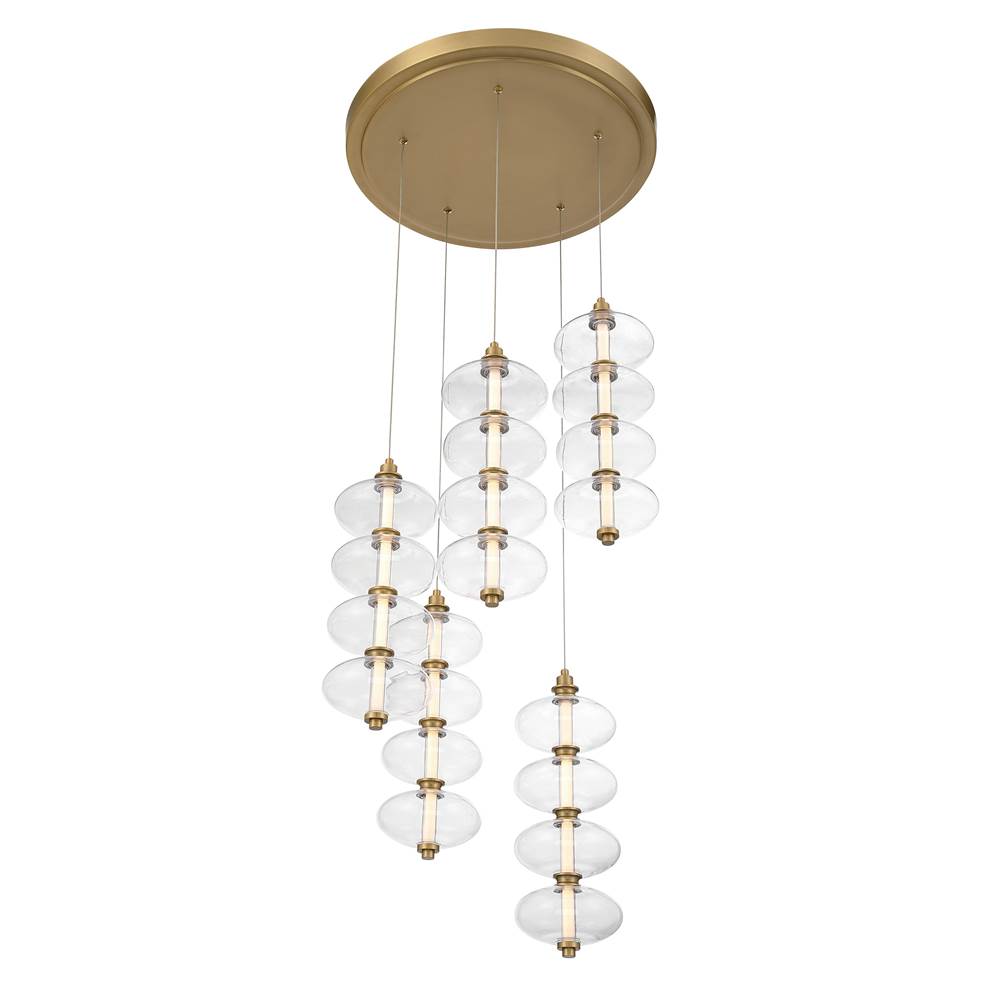 Minka-Lavery 10527-732-L Legacy Brass Bollavino 19'' Led Pendant Image 7