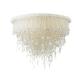 Metropolitan Lighting Crystal Reign Crystal Reign 15 In 3 Light Flush Mount With Glass Beads