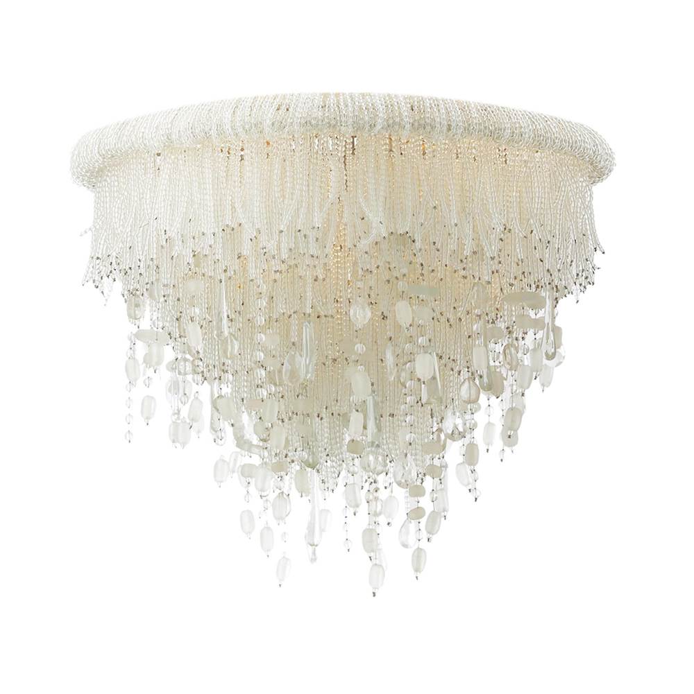 Metropolitan Lighting Crystal Reign Crystal Reign 30 In 3 Light Flush Mount