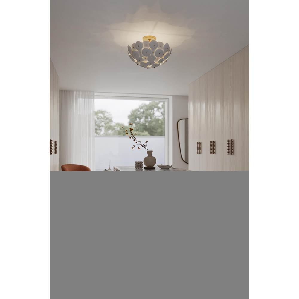 Metropolitan Lighting N1823-732 Legacy Brass Coastlyn 22'' 3-light Semi-flush Mount Image 4