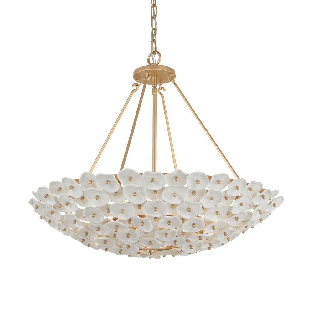 Metropolitan Lighting N1826-732 Legacy Brass Coastlyn 28'' 6-light Pendant Image 1