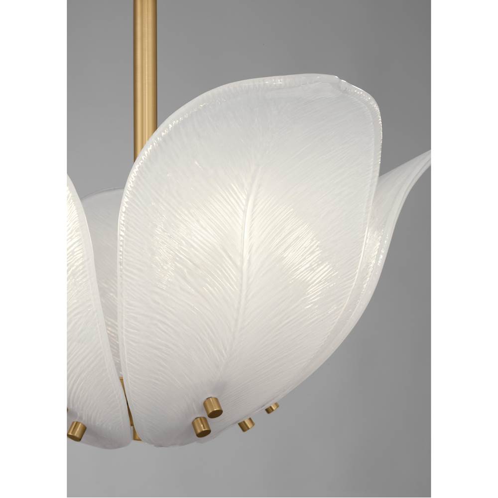Metropolitan Lighting N2214-732 Legacy Brass Orchid 18'' 5-light Semi-flush Mount Image 5