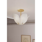 Metropolitan Lighting N2214-732 Legacy Brass Orchid 18'' 5-light Semi-flush Mount Image 3