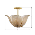 Metropolitan Lighting N2214-A-732 Legacy Brass Orchid 18'' 5-light Semi-flush Mount Image 2