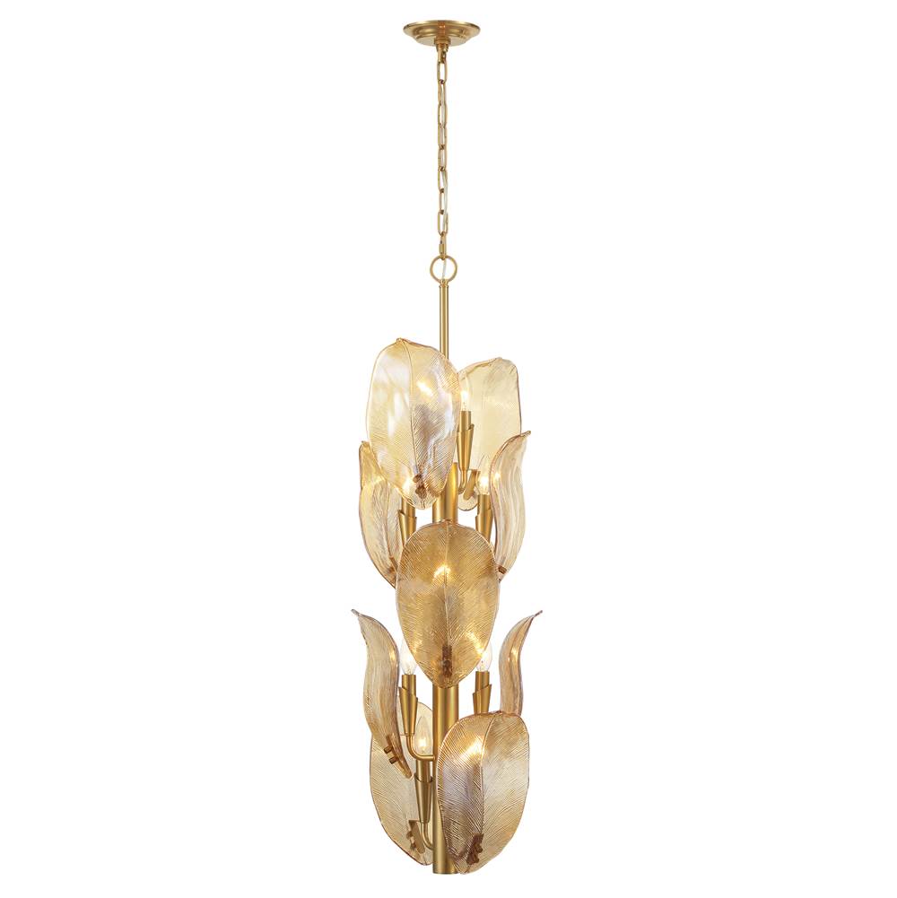 Metropolitan Lighting N2216-A-732 Legacy Brass 10 Light Pendant Image 3