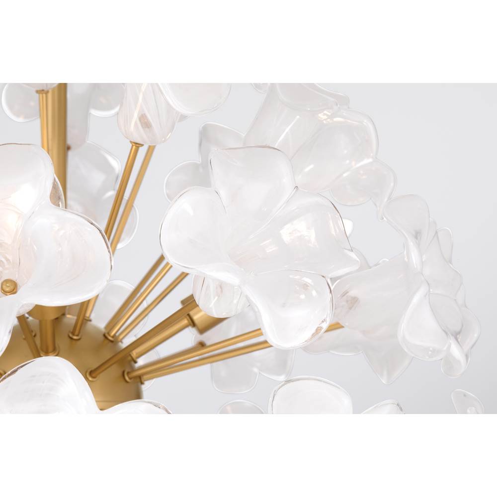 Metropolitan Lighting N2227-732 Legacy Brass Bloome 22'' 8-light Pendant Image 5