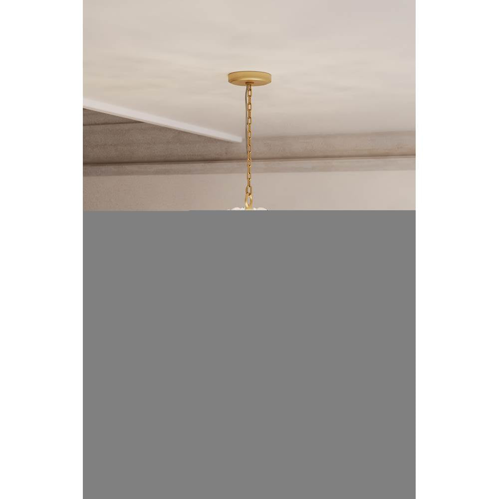 Metropolitan Lighting N2227-732 Legacy Brass Bloome 22'' 8-light Pendant Image 3