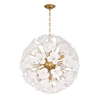 Metropolitan Lighting N2227-732 Legacy Brass Bloome 22'' 8-light Pendant Image 1