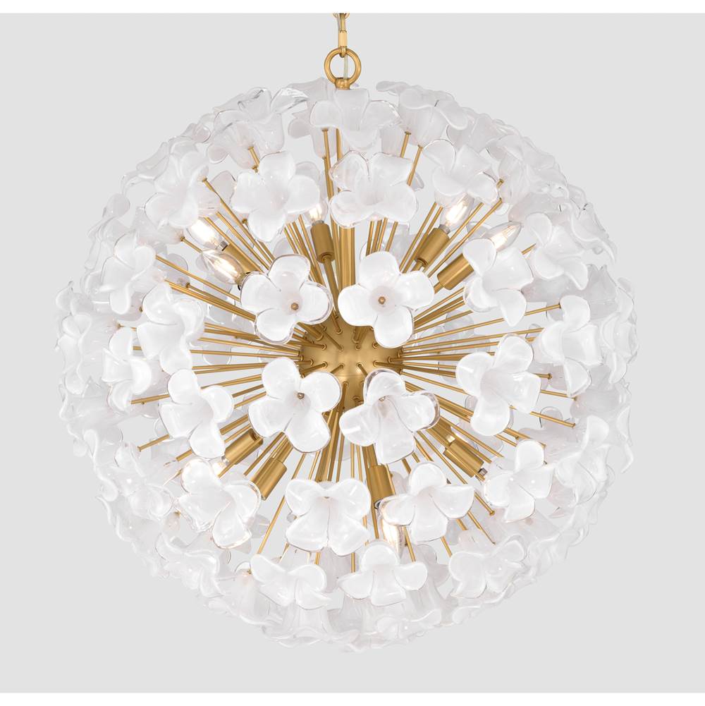 Metropolitan Lighting N2229-732 Legacy Brass Bloome 30'' 12-light Pendant Image 5