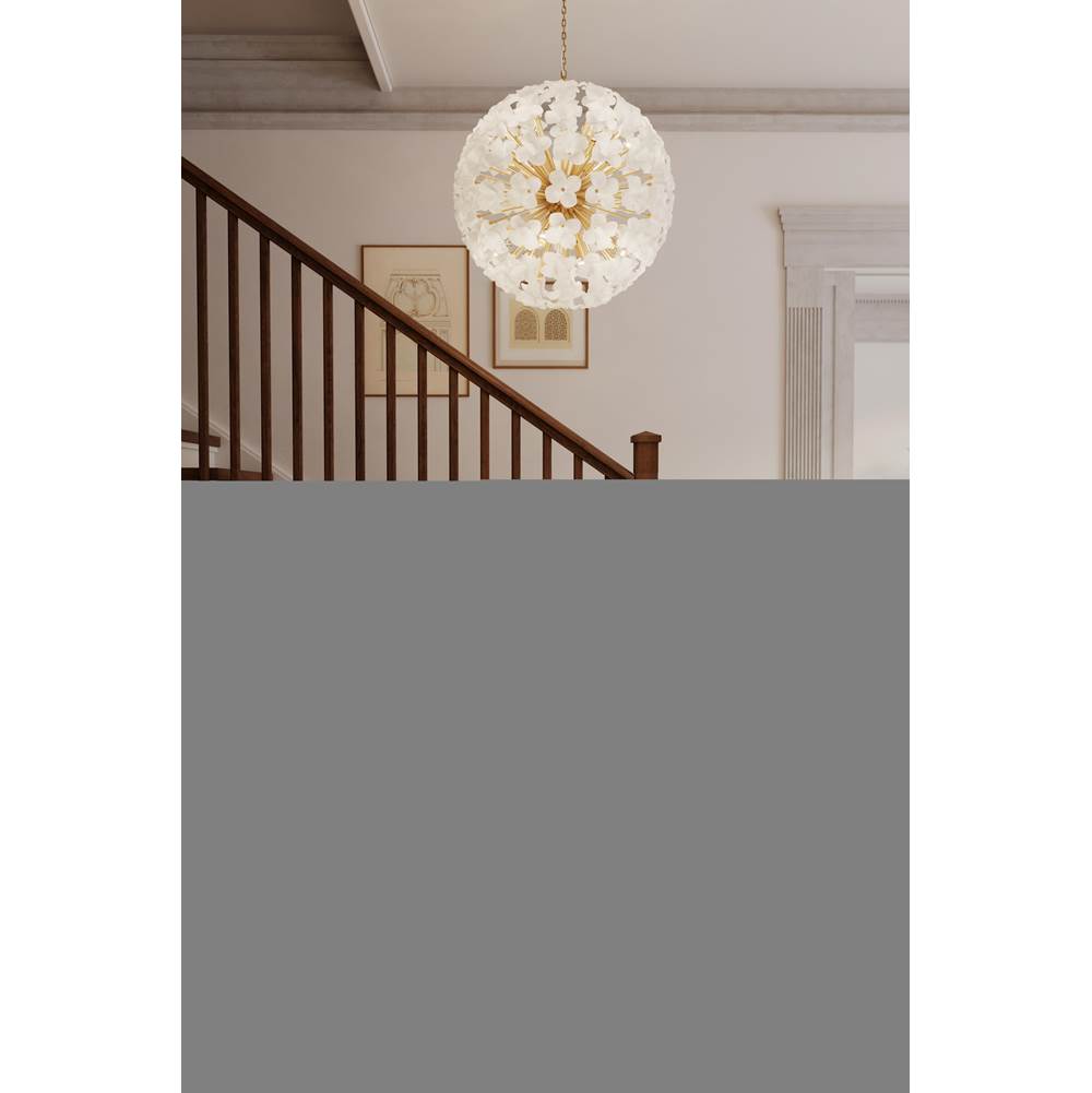Metropolitan Lighting N2229-732 Legacy Brass Bloome 30'' 12-light Pendant Image 3