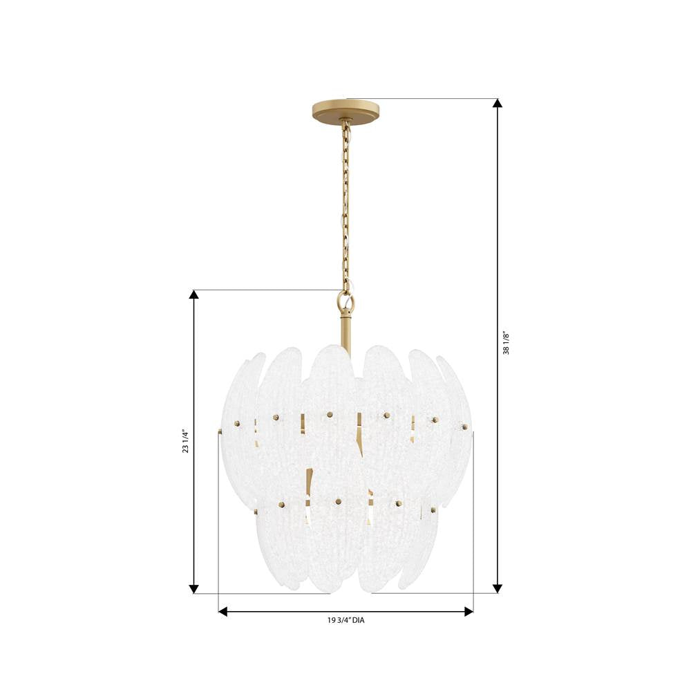 Metropolitan Lighting N2246-732 Legacy Brass Marclaire 19.75'' 6-light Pendant Image 2