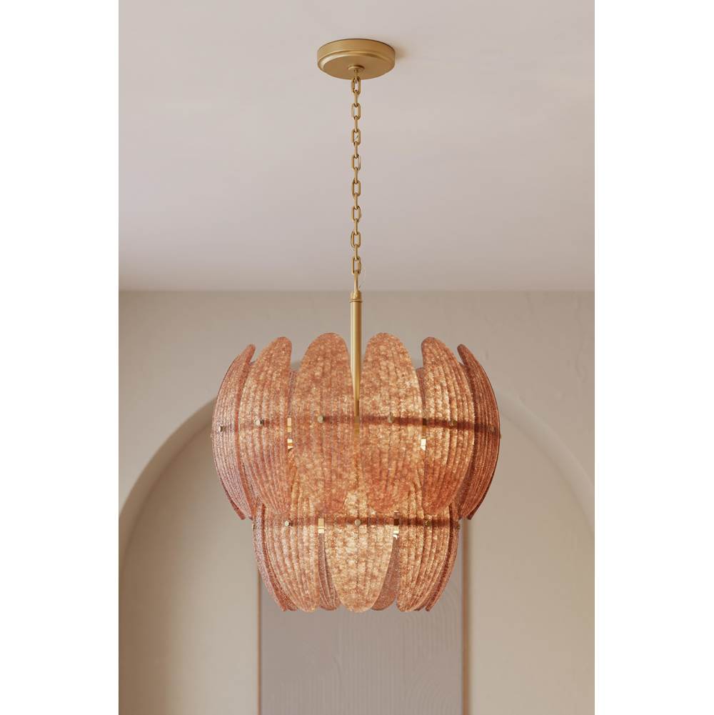 Metropolitan Lighting N2246-BR-732 Legacy Brass Marclaire 19.75'' 6-light Pendant Image 3