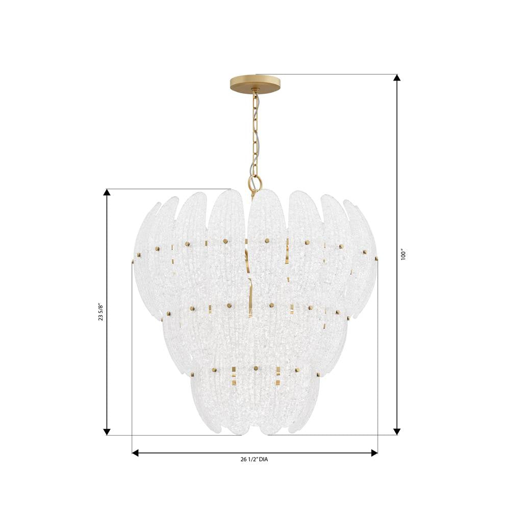 Metropolitan Lighting N2248-732 Legacy Brass Marclaire 26.5'' 11-light Pendant Image 2