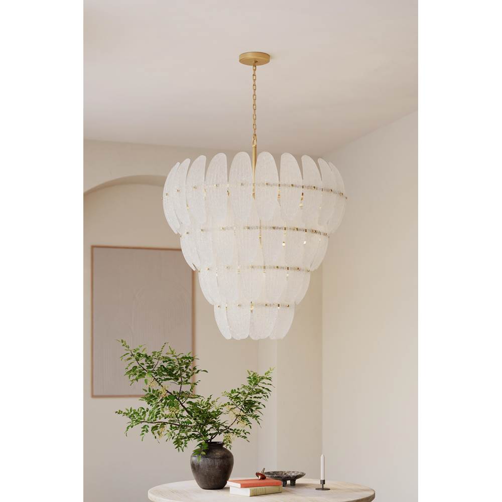 Metropolitan Lighting N2249-732 Legacy Brass Marclaire 32.75'' 15-light Pendant Image 3