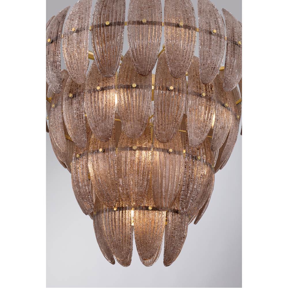 Metropolitan Lighting N2249-BR-732 Legacy Brass Marclaire 32.75'' 15-light Pendant Image 6