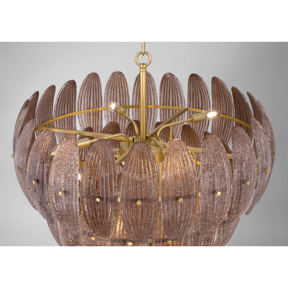 Metropolitan Lighting N2249-BR-732 Legacy Brass Marclaire 32.75'' 15-light Pendant Image 5