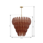Metropolitan Lighting N2249-BR-732 Legacy Brass Marclaire 32.75'' 15-light Pendant Image 2
