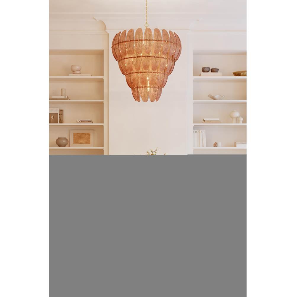 Metropolitan Lighting N2249-BR-732 Legacy Brass Marclaire 32.75'' 15-light Pendant Image 4