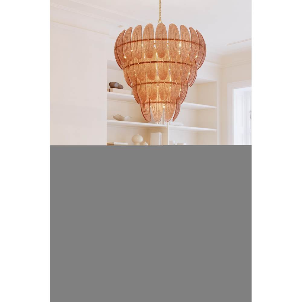 Metropolitan Lighting N2249-BR-732 Legacy Brass Marclaire 32.75'' 15-light Pendant Image 3