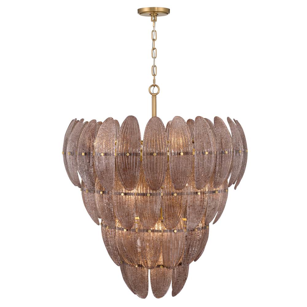 Metropolitan Lighting N2249-BR-732 Legacy Brass Marclaire 32.75'' 15-light Pendant Image 1