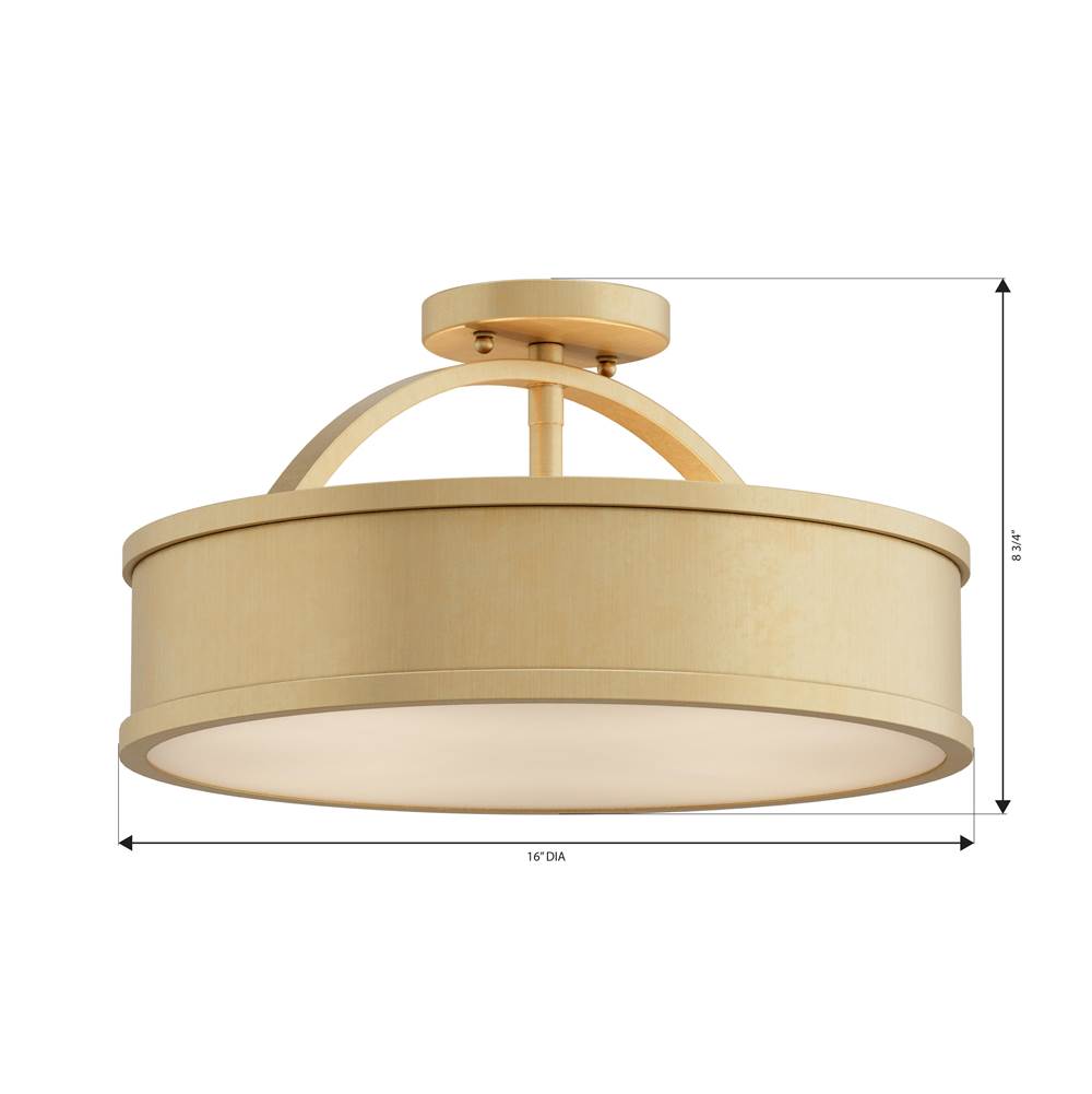 Metropolitan Lighting N2354-732 Legacy Brass Wynn 16'' 4-light Semi-flush Mount Image 2