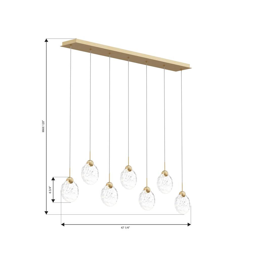 Metropolitan Lighting N2377-732-L Legacy Brass Briselle 47.25'' Led Pendant Image 2