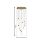 Metropolitan Lighting N2379-732-L Legacy Brass Briselle 24'' Led Pendant Image 2