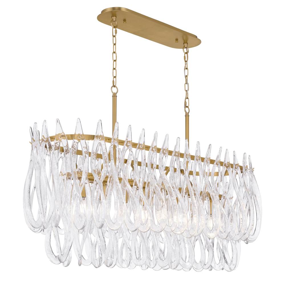 Metropolitan Lighting Glassara 48'' 8-light Linear Chandelier