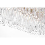 Metropolitan Lighting N3127-732 Legacy Brass Glassara 48'' 8-light Linear Chandelier Image 5