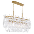 Metropolitan Lighting N3127-732 Legacy Brass Glassara 48'' 8-light Linear Chandelier Image 1