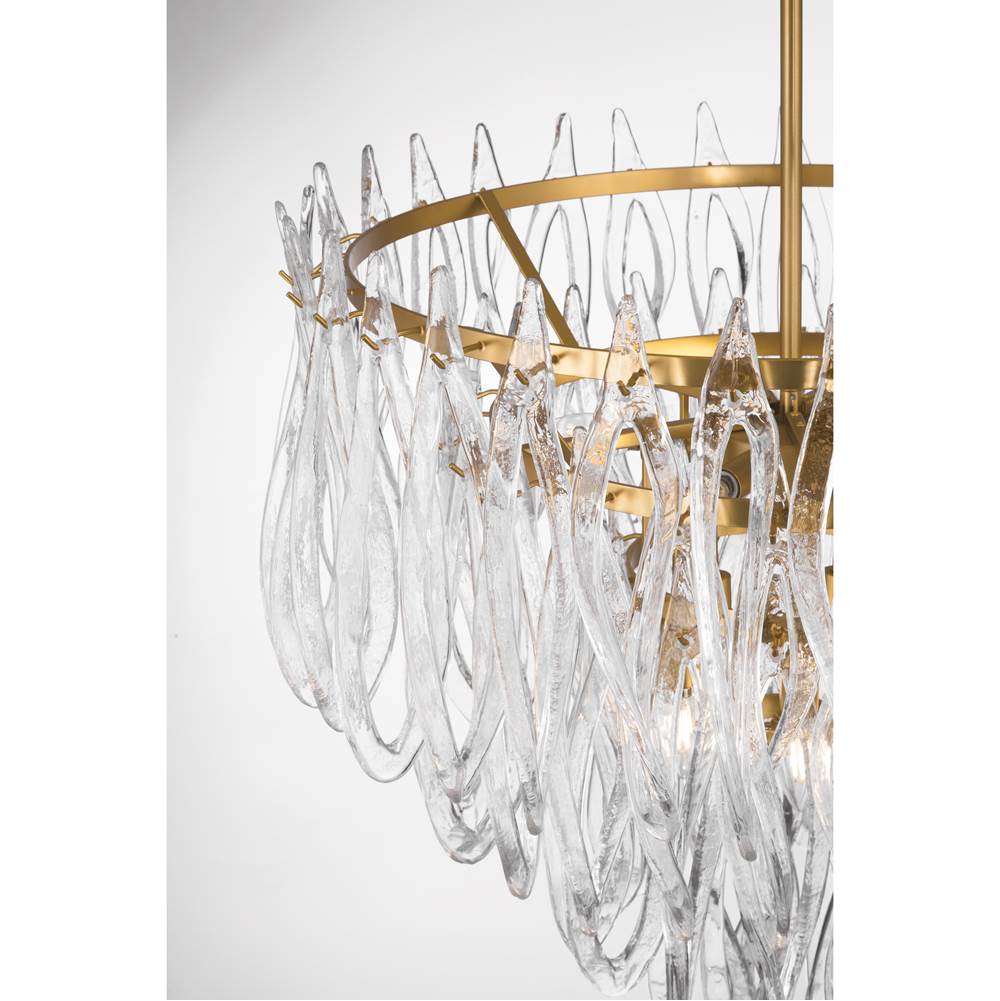 Metropolitan Lighting N3128-732 Legacy Brass Glassara 31.75'' 10-light Pendant Image 5