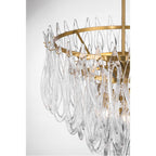 Metropolitan Lighting N3128-732 Legacy Brass Glassara 31.75'' 10-light Pendant Image 5