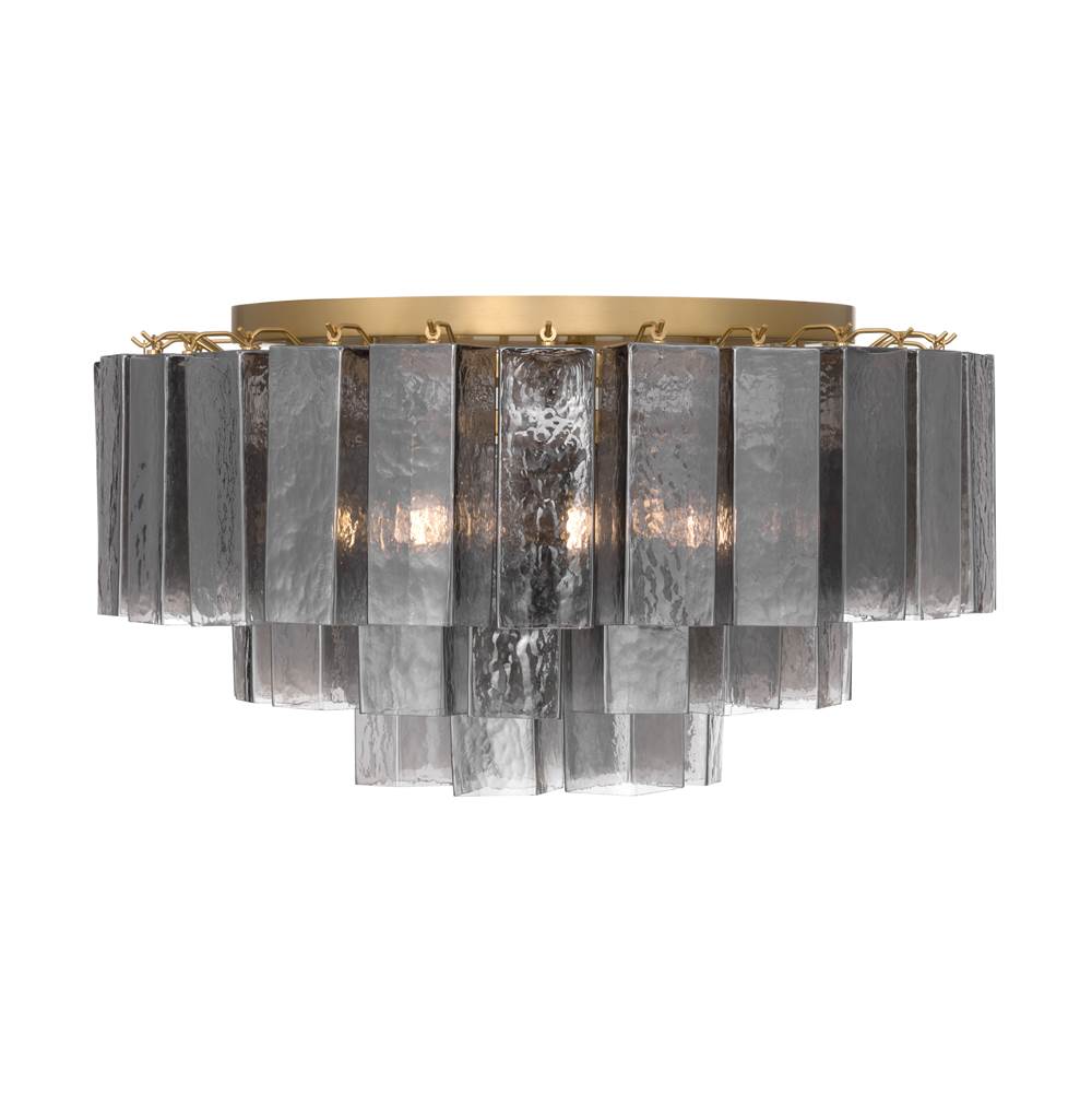 Metropolitan Lighting N3145-GS-732 Legacy Brass Torvento 28'' 7-light Flush Mount Image 1