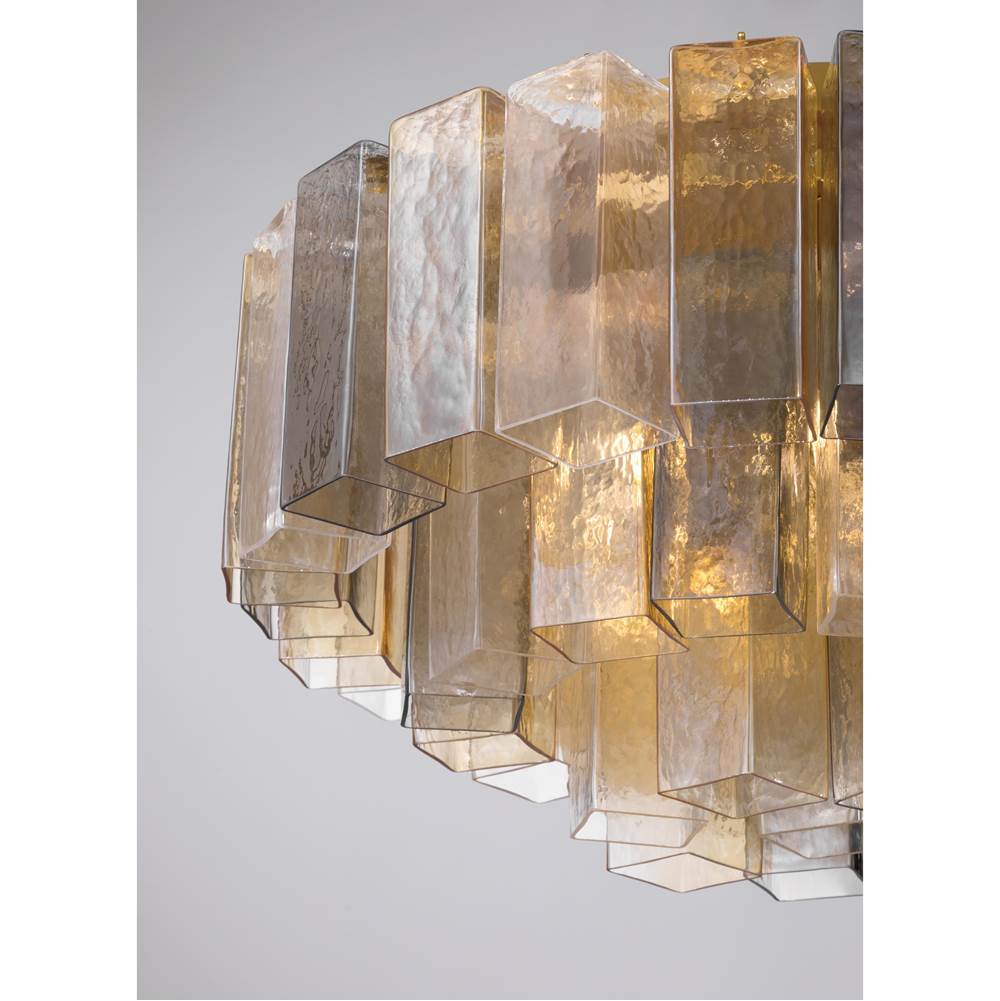 Metropolitan Lighting N3145-MX-732 Legacy Brass Torvento 28'' 7-light Flush Mount Image 6