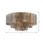 Metropolitan Lighting N3145-MX-732 Legacy Brass Torvento 28'' 7-light Flush Mount Image 2