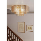Metropolitan Lighting N3145-MX-732 Legacy Brass Torvento 28'' 7-light Flush Mount Image 3