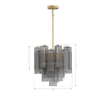 Metropolitan Lighting N3146-GS-732 Legacy Brass Torvento 17.75'' 6-light Pendant Image 2