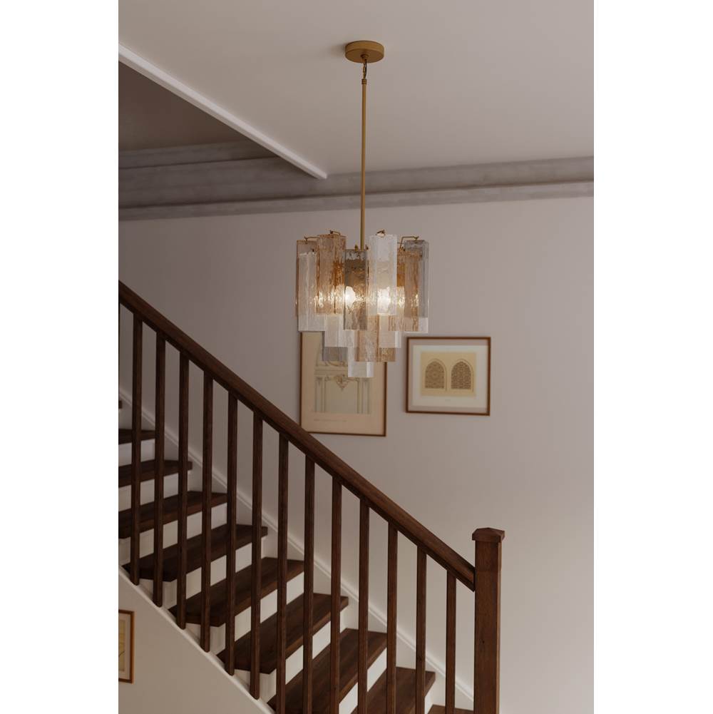 Metropolitan Lighting N3146-MX-732 Legacy Brass Torvento 17.75'' 6-light Pendant Image 3