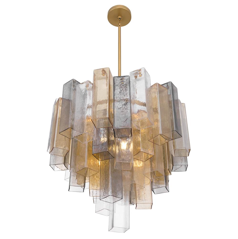Metropolitan Lighting N3148-MX-732 Legacy Brass Torvento 25.25'' 9-light Pendant Image 7