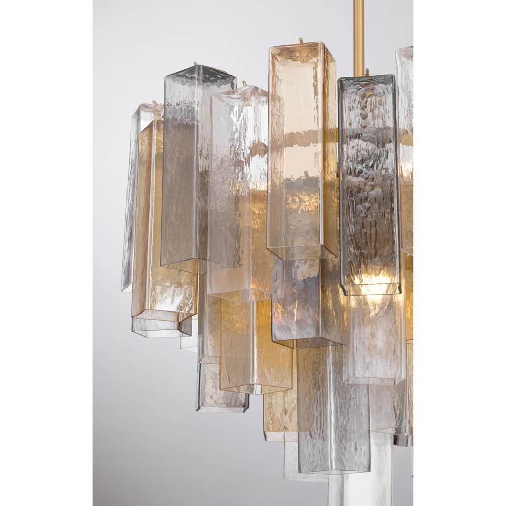 Metropolitan Lighting N3148-MX-732 Legacy Brass Torvento 25.25'' 9-light Pendant Image 6