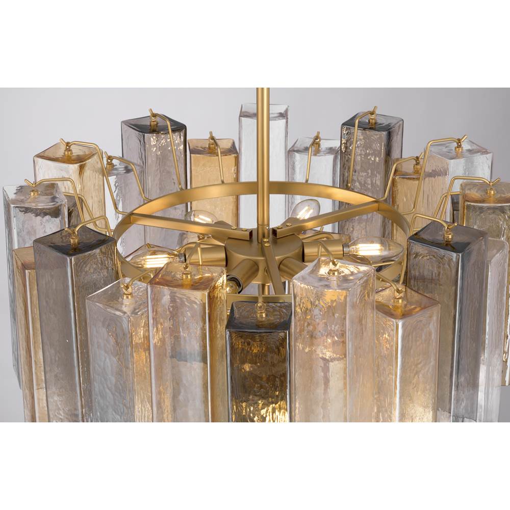 Metropolitan Lighting N3148-MX-732 Legacy Brass Torvento 25.25'' 9-light Pendant Image 5