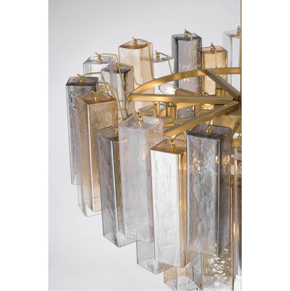 Metropolitan Lighting N3149-MX-732 Legacy Brass Torvento 32.75'' 15-light Pendant Image 6