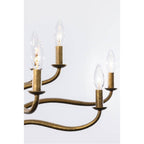 Metropolitan Lighting N3318-891 Textured Dusken Brass Dorianne 34'' 12-light Chandelier Image 5