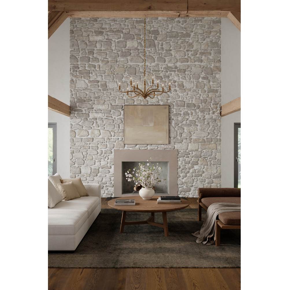 Metropolitan Lighting N3318-891 Textured Dusken Brass Dorianne 34'' 12-light Chandelier Image 4